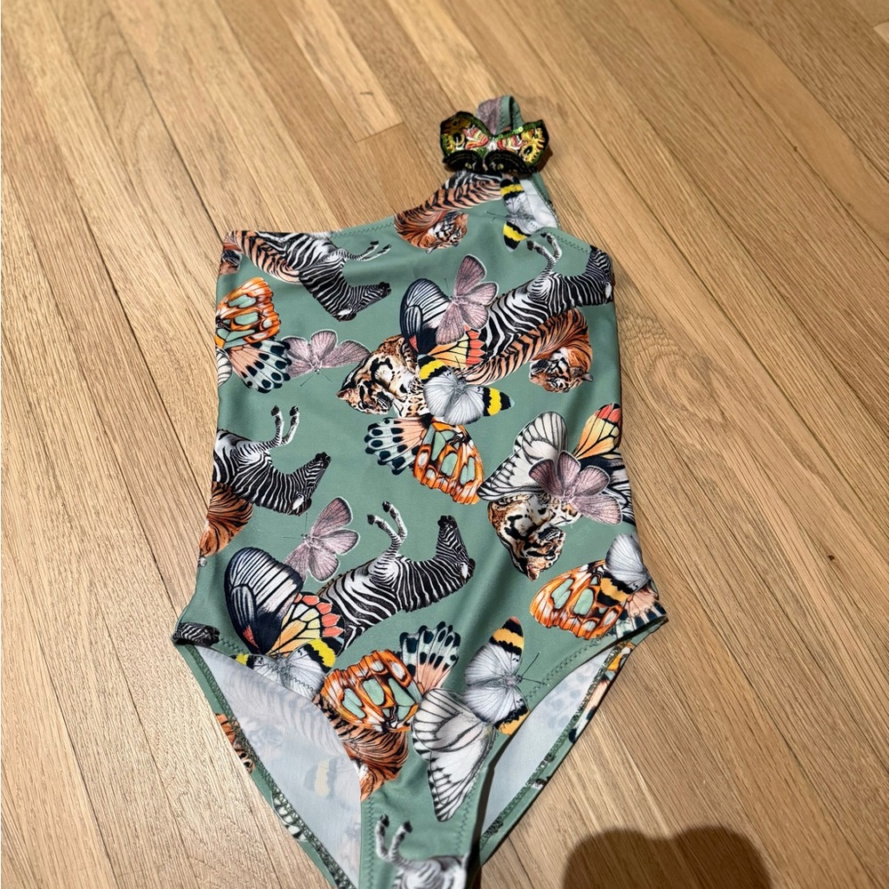 Molo Recycled Swimwear with Black and White Pattern